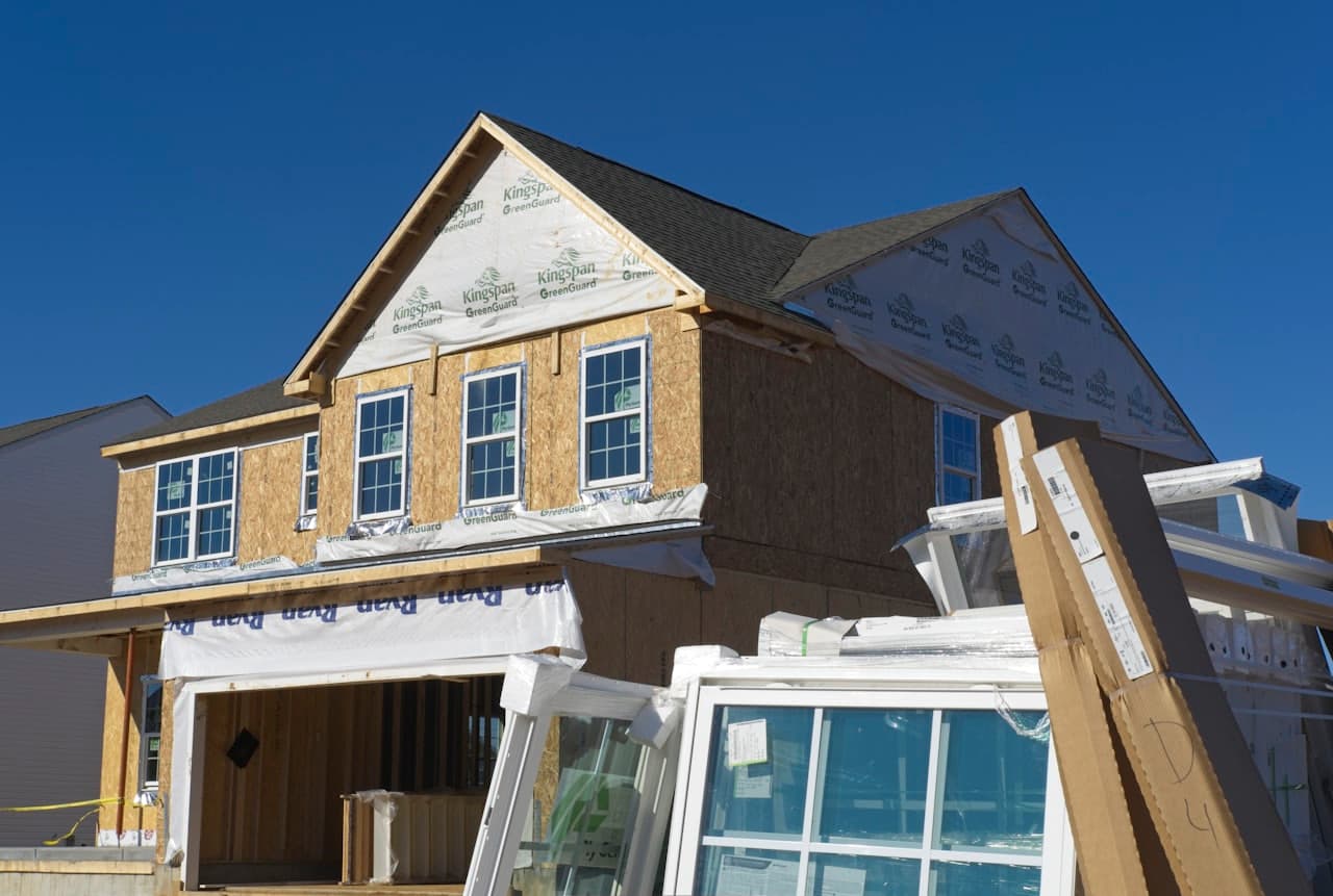Newly installed roof on a Florida home